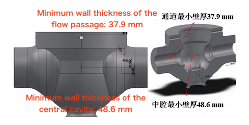 Schematic Diagram of the Ball Valve Body Model